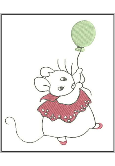 Chi326 - Little Mouse with baloon